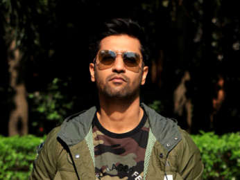Vicky Kaushal snapped promoting his upcoming film 'Uri'