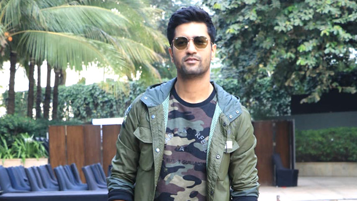 Vicky Kaushal snapped promoting his upcoming film ‘Uri’