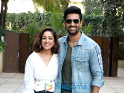 Yami Gautam and Vicky Kaushal snapped during Uri promotions