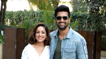 Yami Gautam and Vicky Kaushal snapped during Uri promotions