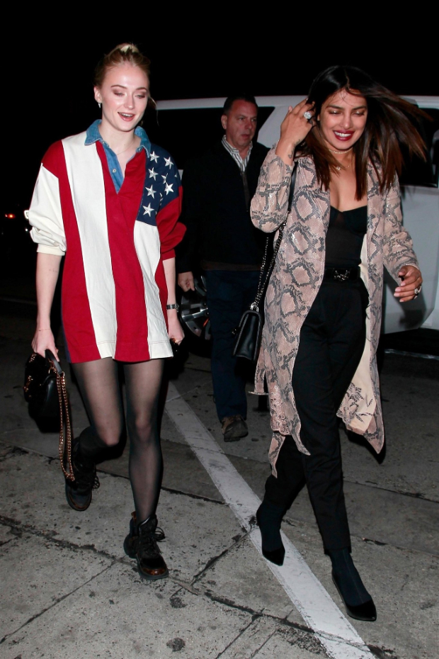 'J sisters' Priyanka Chopra and Sophie Turner make it a girls night in Los Angeles