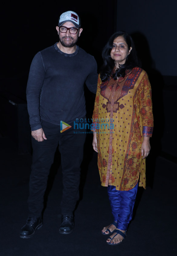 Aamir Khan snapped at the media screening of the short film ‘Rubaru Roshni’