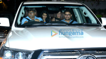 Aamir Khan snapped with his first wife in Bandra