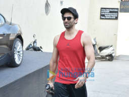 Aditya Roy Kapur spotted at the gym in Bandra