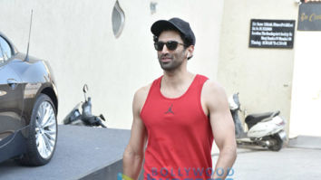 Aditya Roy Kapur spotted at the gym in Bandra