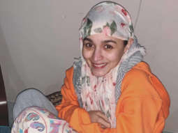 Alia Bhatt keeps herself warm on the sets of Kalank in chilly Bhopal