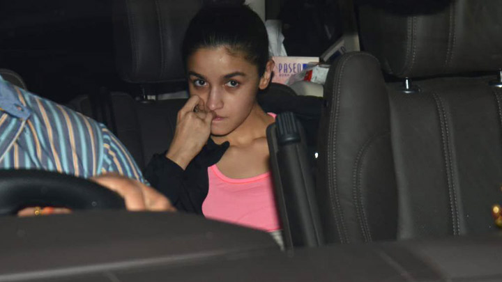 Alia Bhatt spotted at Karan Johar’s house