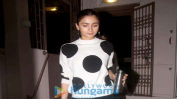 Alia Bhatt spotted at a recording studio in Bandra