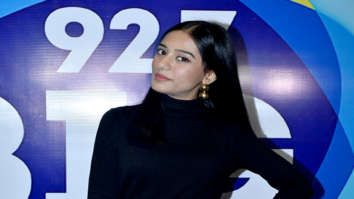 Amrita Rao snapped at the 92.7 Big FM office