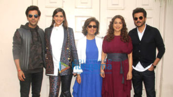Anil Kapoor, Sonam Kapoor Ahuja, Rajkummar Rao and Juhi Chawla snapped during media interactions for ‘Ek Ladki Ko Dekha Toh Aisa Laga’ at Mehboob Studios in Bandra