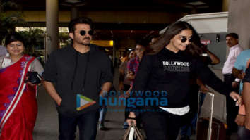 Anil Kapoor and Sonam Kapoor Ahuja snapped at the airport
