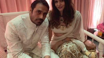 PHOTO ALERT: Arjun Rampal twins in white with rumoured girlfriend Gabriella Demetriades at a wedding