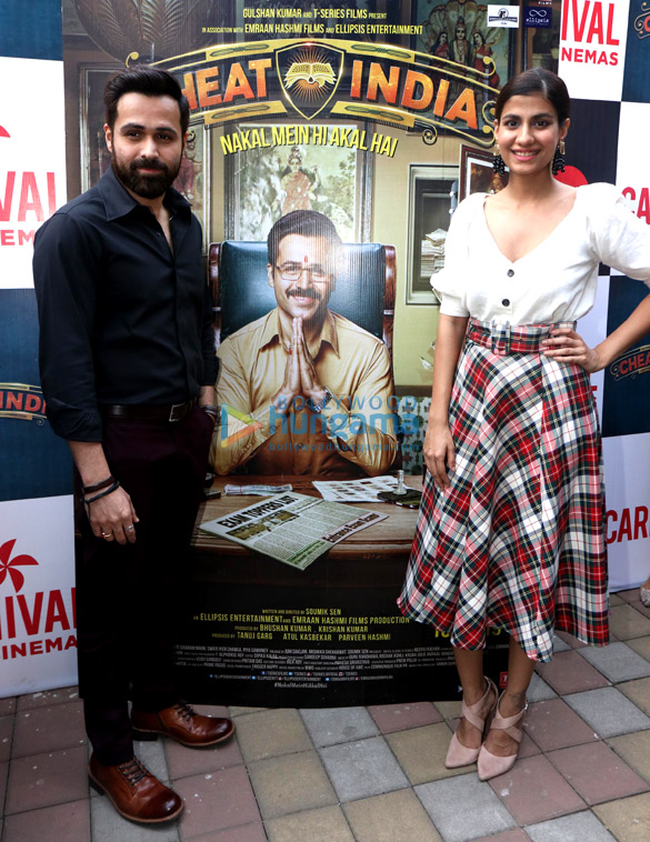 Emraan Hashmi and Shreya Dhanwanthary promote ‘Why Cheat India’ at Carnival Cinemas in Mumbai