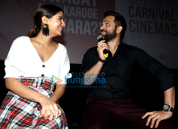 emraan hashmi and shreya dhanwanthary promote why cheat india at carnival cinemas in mumbai 8