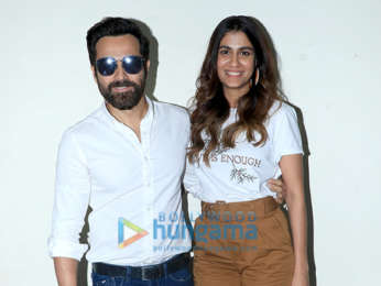 Emraan Hashmi and Shreya Dhanwanthary snapped at the T-Series office in Andheri