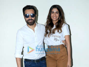 Emraan Hashmi and Shreya Dhanwanthary snapped at the T-Series office in Andheri