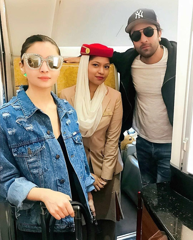 FLASHBACK! Lovebirds Ranbir Kapoor and Alia Bhatt keep it stylish as they strike a pose together in NYC