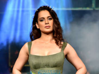 Kangana Ranaut walks the ramp at the Aditya Birla LiveEco fashion show