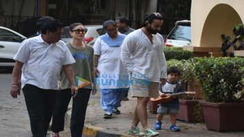 Kareena Kapoor Khan, Saif Ali Khan and Taimur Ali Khan spotted in Bandra