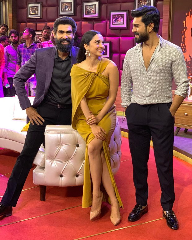 Lola by Suman dress for Vinaya Vidheya Rama promotions on No.1 Yaari talk show (3)