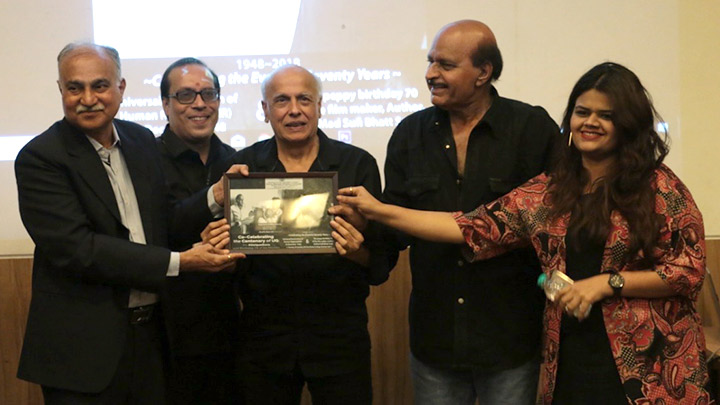 Mahesh Bhatt attends 70 year celebrations of Guru Nanak Khalsa College in Matunga