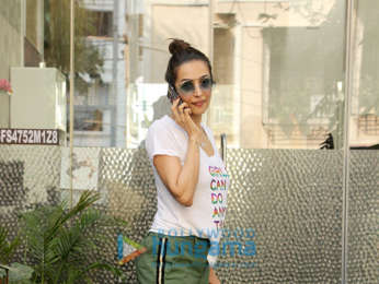 Malaika Arora snapped at a salon in Bandra