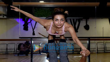 Malaika Arora snapped at a yoga class