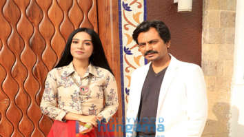 Nawazuddin Siddiqui and Amrita Rao snapped during Thackeray promotions