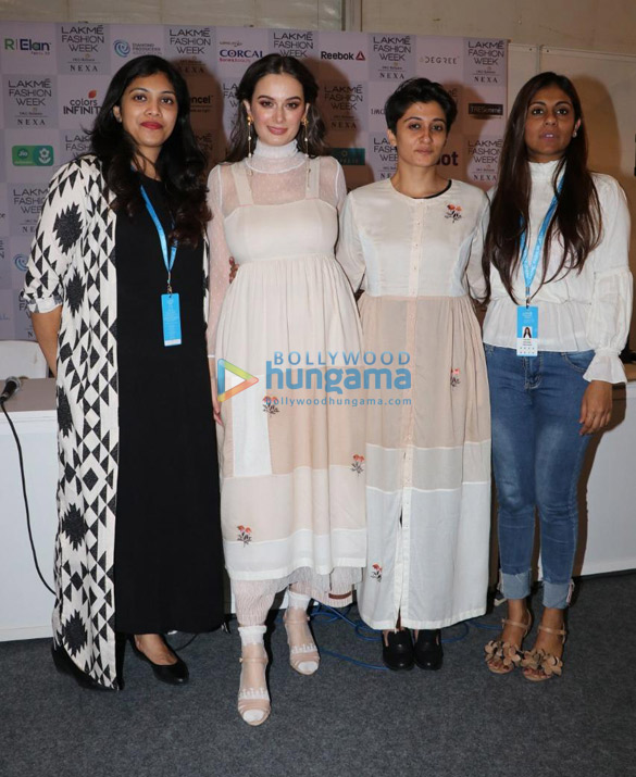 neha dhupia malavika mohanan and evelyn sharma snapped at lakme fashion week summer resort 2019 day 2 1