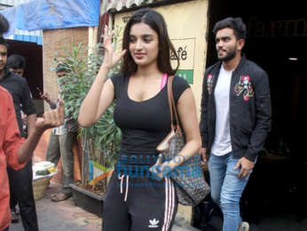 Nidhhi Agerwal spotted at Farmers’ Cafe in Bandra