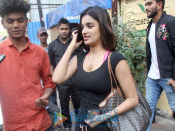 Nidhhi Agerwal spotted at Farmers’ Cafe in Bandra