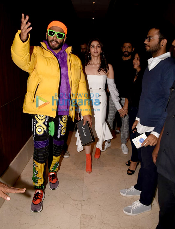 ranveer singh alia bhatt and others snapped at the trailer launch of gully boy 1