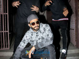 Ranveer Singh snapped at a recording studio working on his film Gully Boy