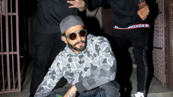 Ranveer Singh snapped at a recording studio working on his film Gully Boy