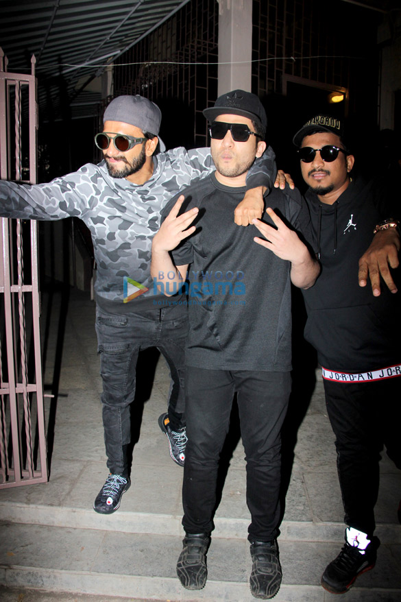 ranveer singh snapped at a recording studio working on his film gully boy 4