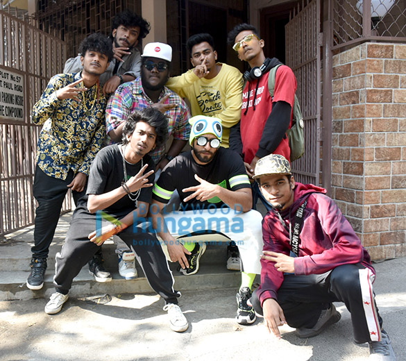 ranveer singh spotted at purple haze studio with rappers 1