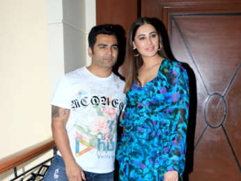 Sachiin Joshi and Nargis Fakhri snapped during Amavas promotions