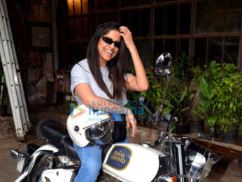 Sai Tamhankar spotted at Pali Village Cafe in Bandra