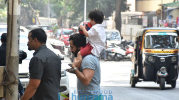 Saif Ali Khan and Taimur Ali Khan snapped in Bandra