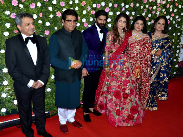 salman khan shah rukh khan amitabh bachchan and others grace raj thackerays son amit thackeray mitali borudes wedding reception 19
