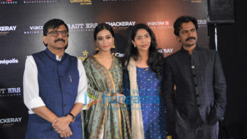 Sanjay Raut, Nawazuddin Siddiqui and Amrita Rao snapped at press conference in Lucknow for ‘Thackeray’ promotions