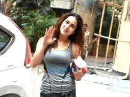 Sara Ali Khan spotted outside the gym