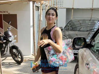 Sara Ali Khan spotted outside the gym in Bandra