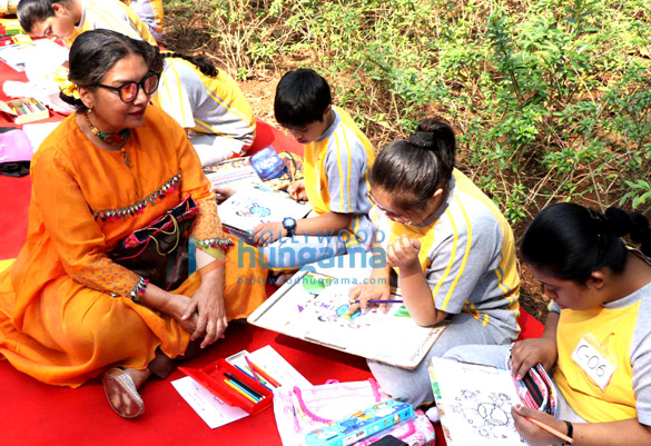 shabana azmi and tanvi azmi attend the mijwan painting and drawing competition for children who are specially abled 1