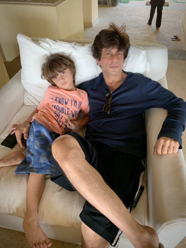 Shah Rukh Khan and AbRam Khan have a lazy weekend Shah Rukh Khan and AbRam Khan have a lazy weekend