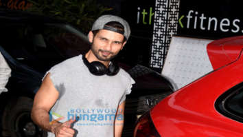 Shahid Kapoor spotted outside the gym