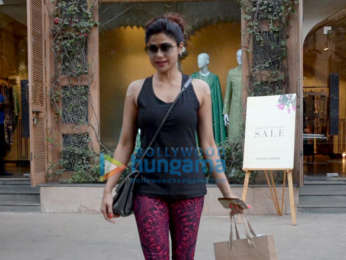 Shamita Shetty snapped at the Anita Dongre store in Khar