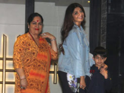 Shilpa Shetty snapped with family in Juhu