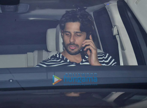 Sidharth Malhotra and Ayan Mukerji spotted at Karan Johar’s house