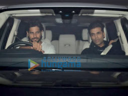Sidharth Malhotra spotted in his new car at Karan Johar’s house